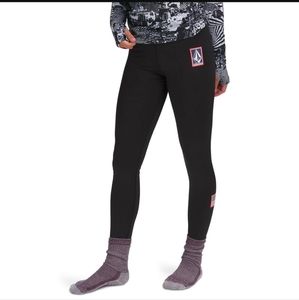 Volcom bottom base layer polartec black USA small NWT
